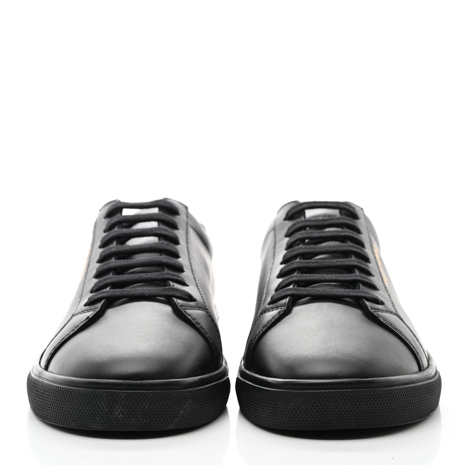 Saint Laurent Calfskin Andy Low Top Sneakers 38.5 Black 2 of 9