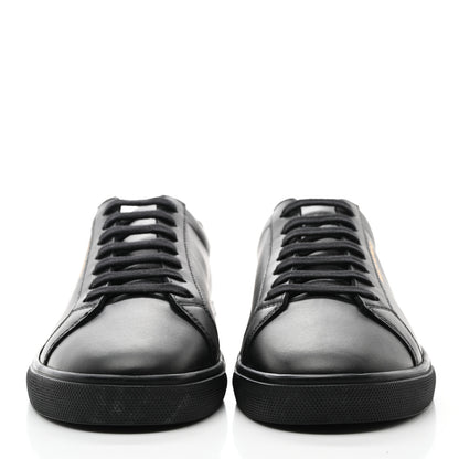 Saint Laurent Calfskin Andy Low Top Sneakers 38.5 Black 2 of 9