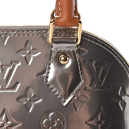 Louis Vuitton Vernis Alma BB Gris Metal 8 of 10