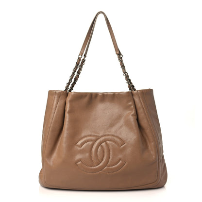 Chanel Caviar CC Timeless Shoulder Bag Dark Beige 1 of 7
