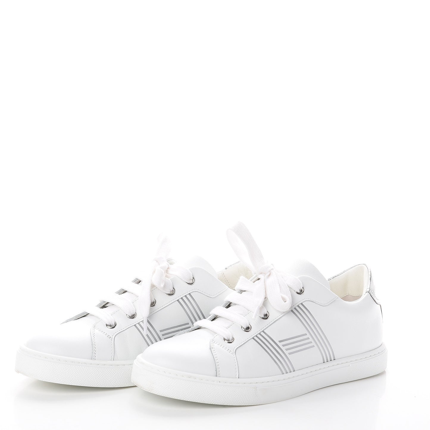 Nappa Womens Avantage Sneakers 38 White Argent