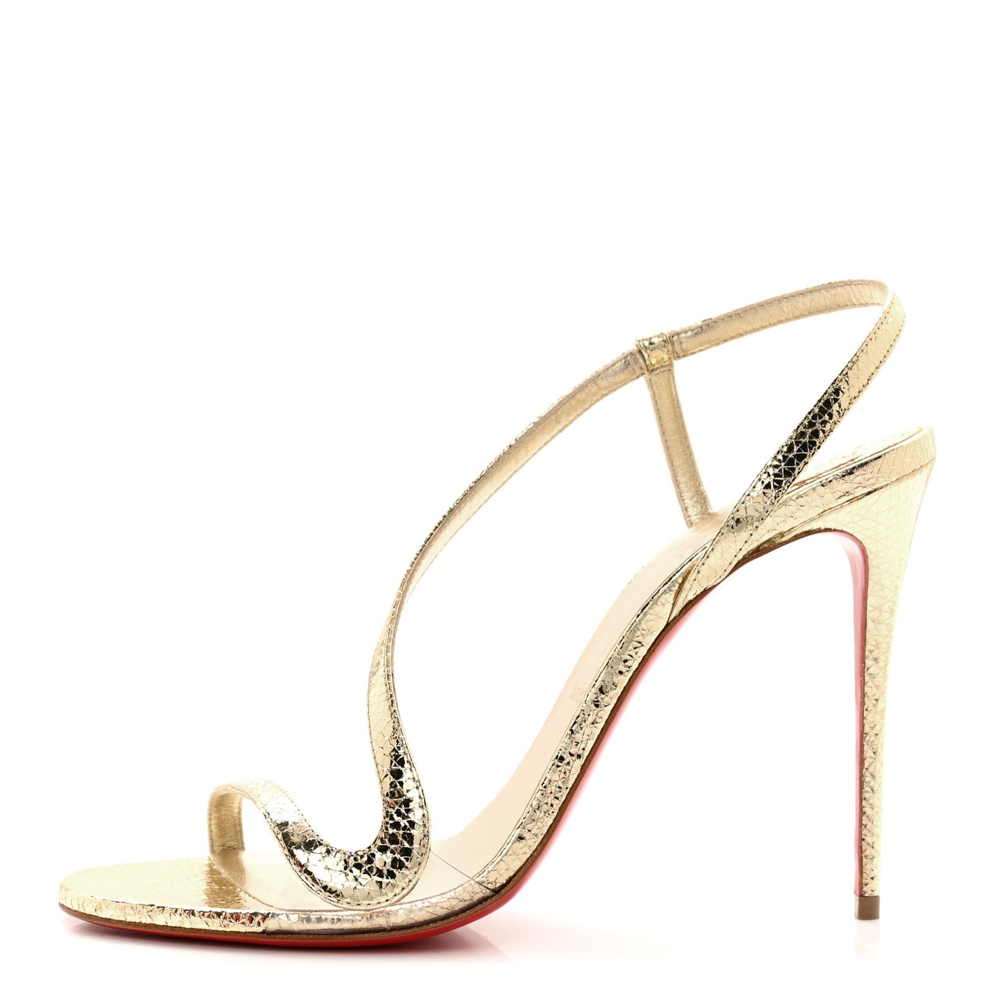 Metallic Nappa Rosalie 100 Sandals 41 Gold