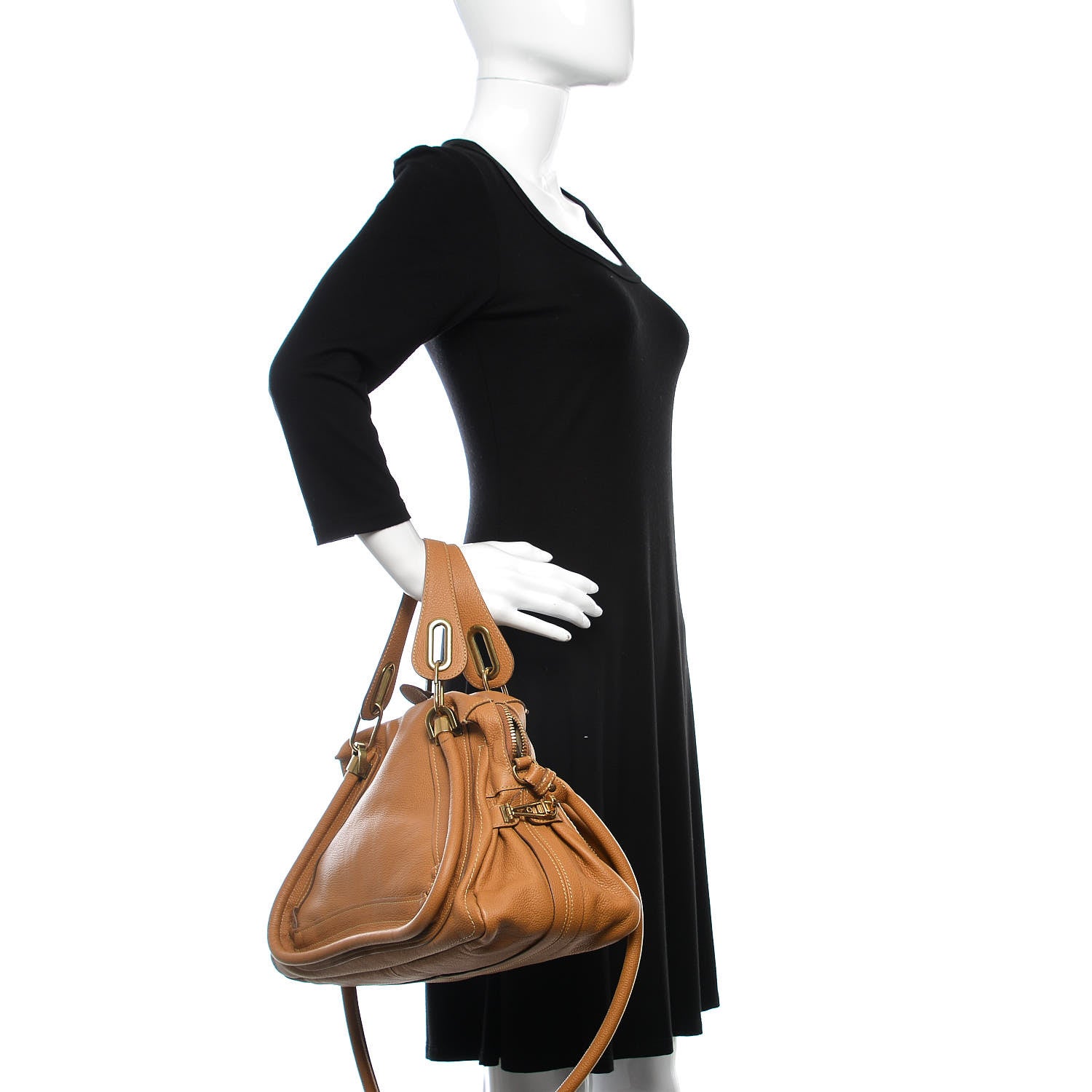 Chloe Calfskin Medium Paraty Brown Sugar 3 of 14