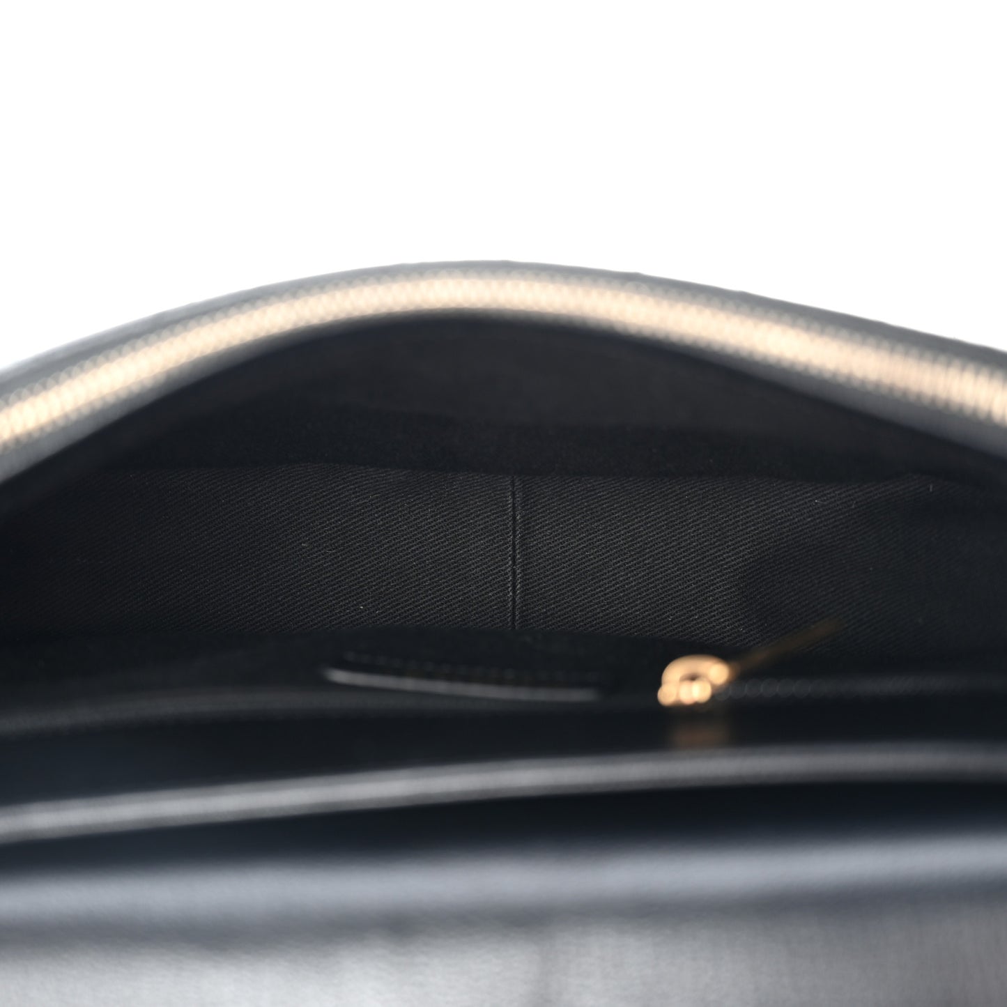 Shiny Calfskin Goatskin Quilted Medium Coco Curve Messenger Flap Black