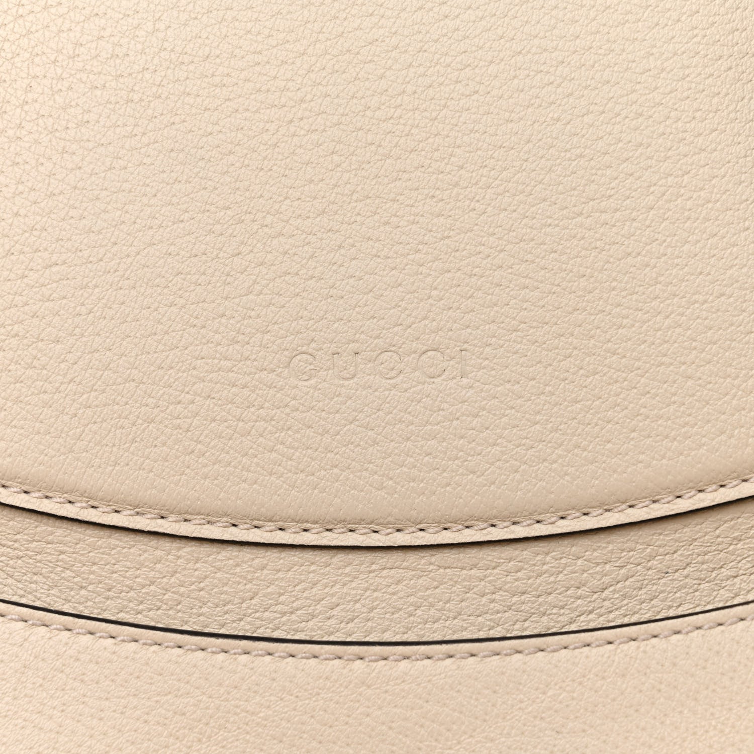 Gucci Grained Calfskin Web Stripe Butterfly Medium Totem Top Handle Bag White 7 of 13