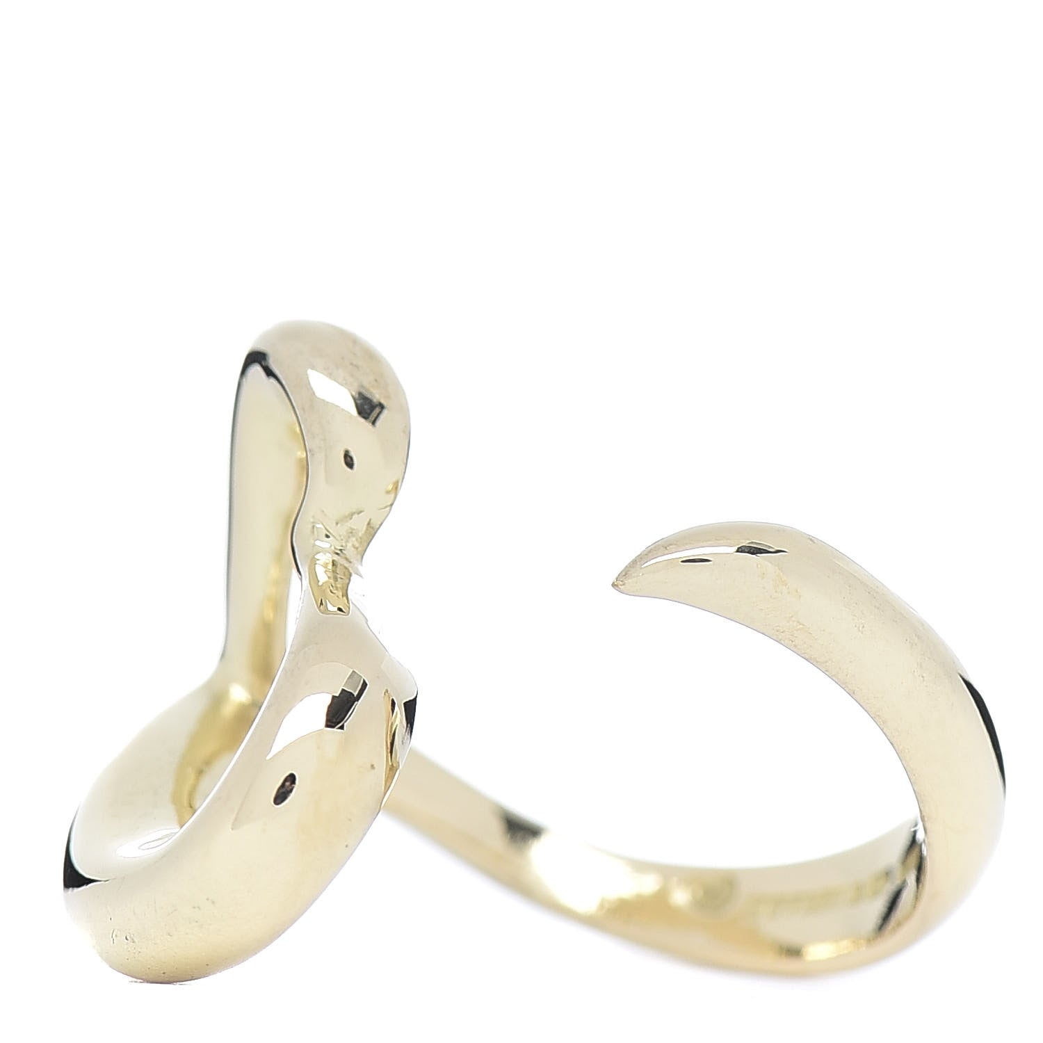 Tiffany 18K Yellow Gold Small Elsa Peretti Open Heart Ring 50 5.25 3 of 5