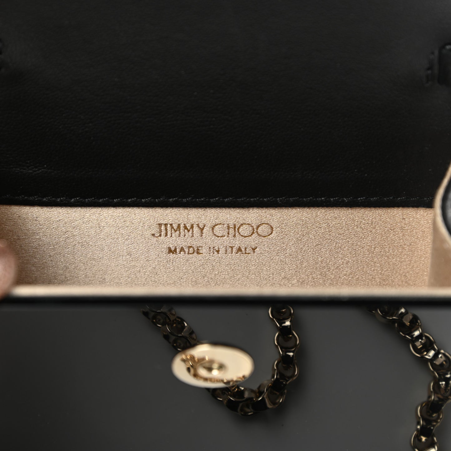 Acrylic Micro Candy Clutch Black