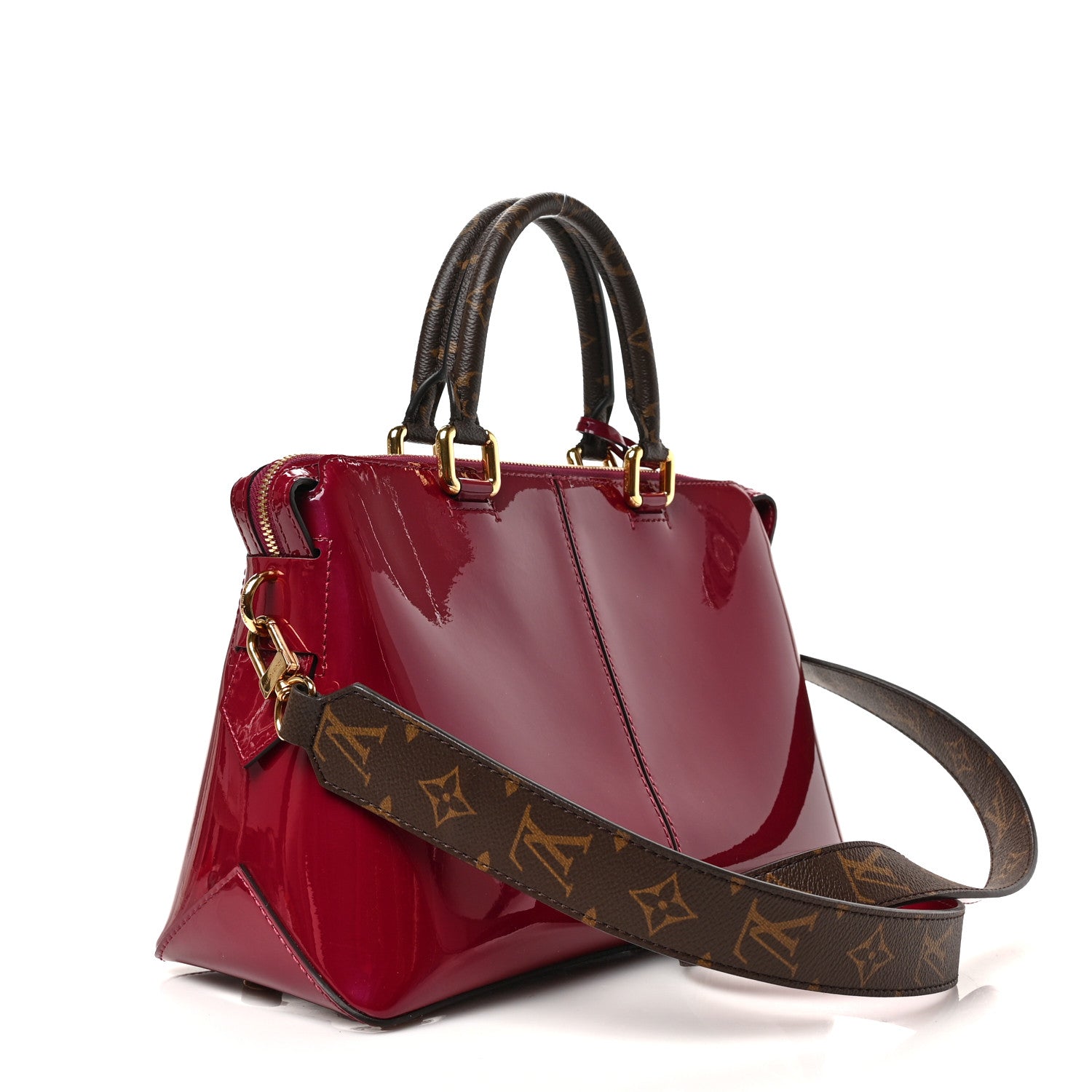 Louis Vuitton Patent Calfskin Miroir Tote Magenta 3 of 8