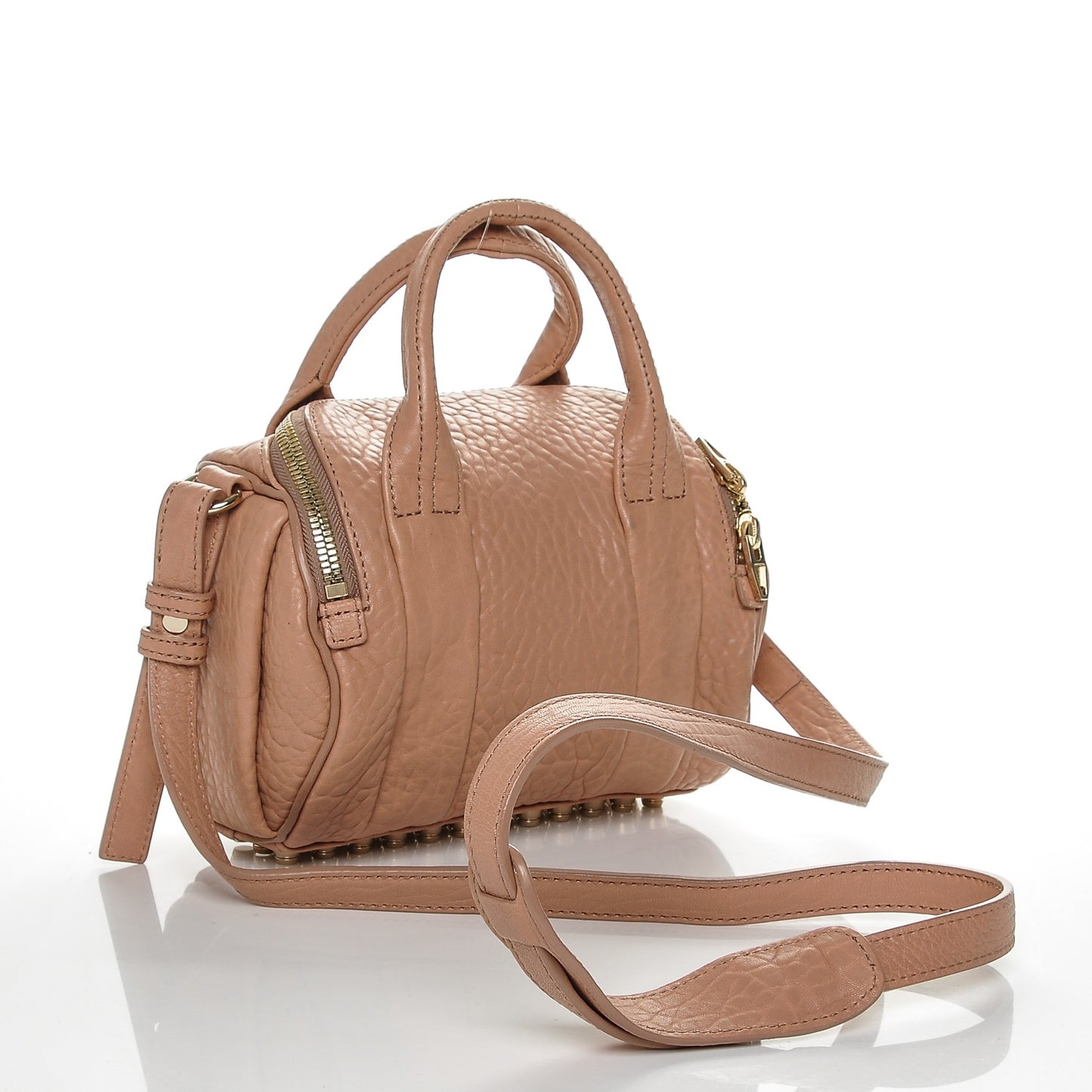 Pebbled Lambskin Mini Rockie Blush Pale Gold Hardware