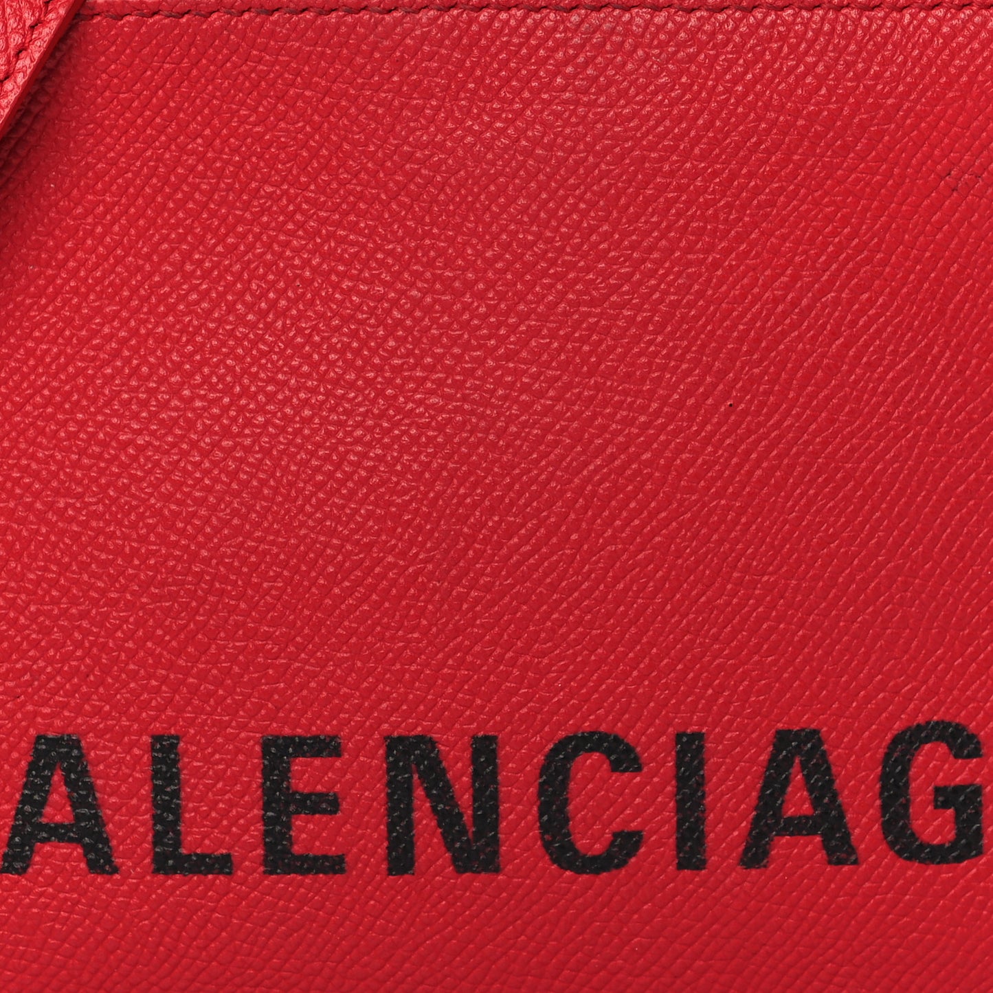 Signature Grained Calfskin Logo XS Ville Camera Bag Rouge Lantern Black