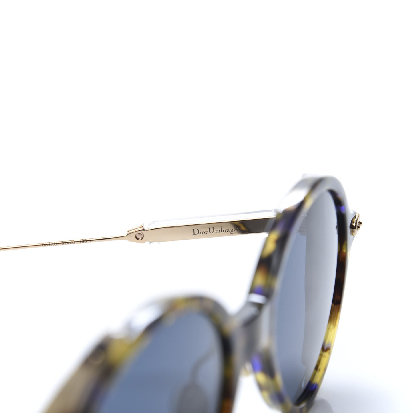 Acetate Umbrage Round Sunglasses Tortoise Blue