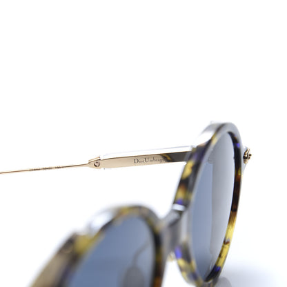Christian Dior Acetate Umbrage Round Sunglasses Tortoise Blue 6 of 7