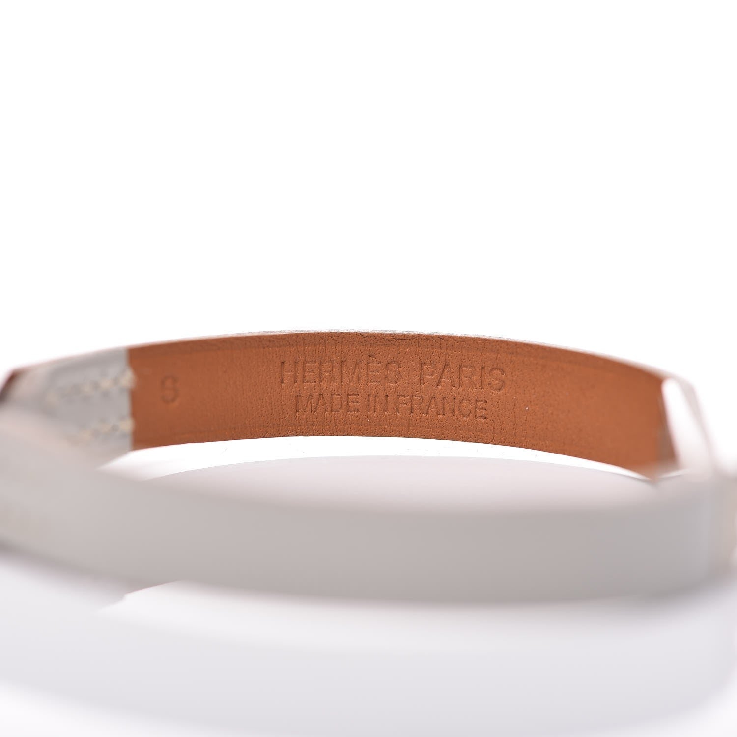 Hermes Tadelakt Micro Kelly Bracelet S Gris Perle 6 of 7