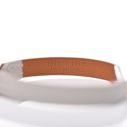 Hermes Tadelakt Micro Kelly Bracelet S Gris Perle 6 of 7