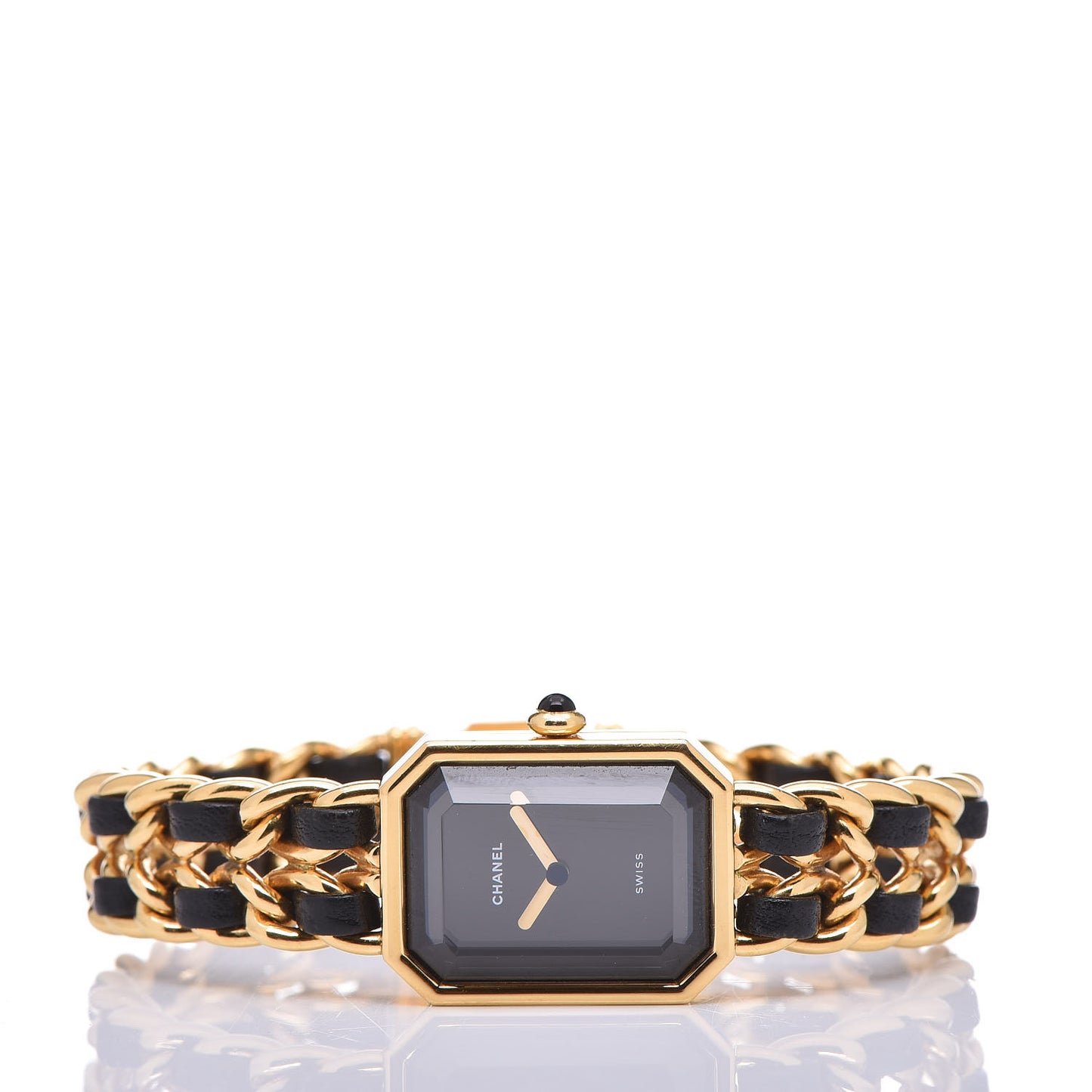 Stainless Steel Lambskin 20mm Chain Premiere Quartz Watch Gold XL