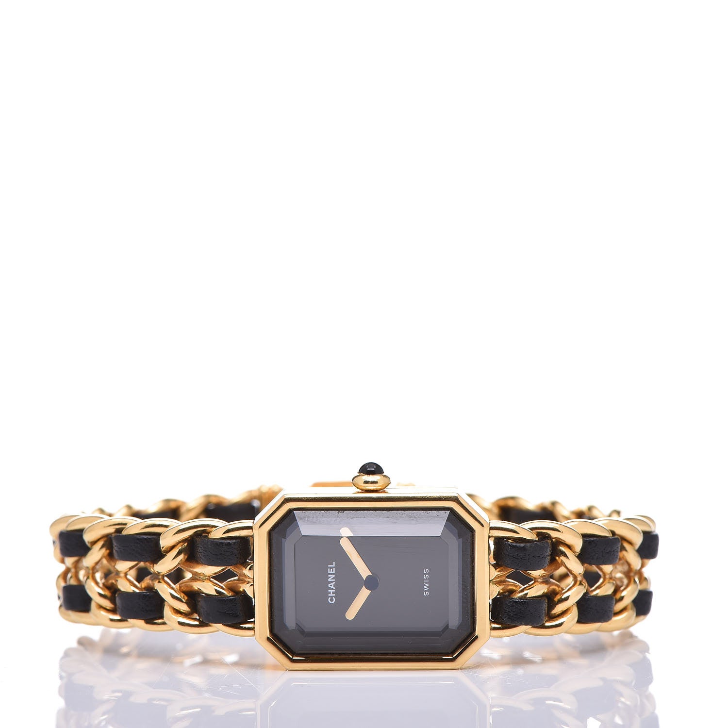 Chanel Stainless Steel Lambskin 20mm Chain Premiere Quartz Watch Gold XL 3 of 6