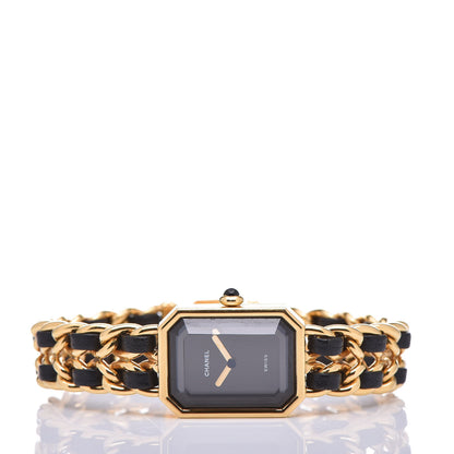 Chanel Stainless Steel Lambskin 20mm Chain Premiere Quartz Watch Gold XL 3 of 6