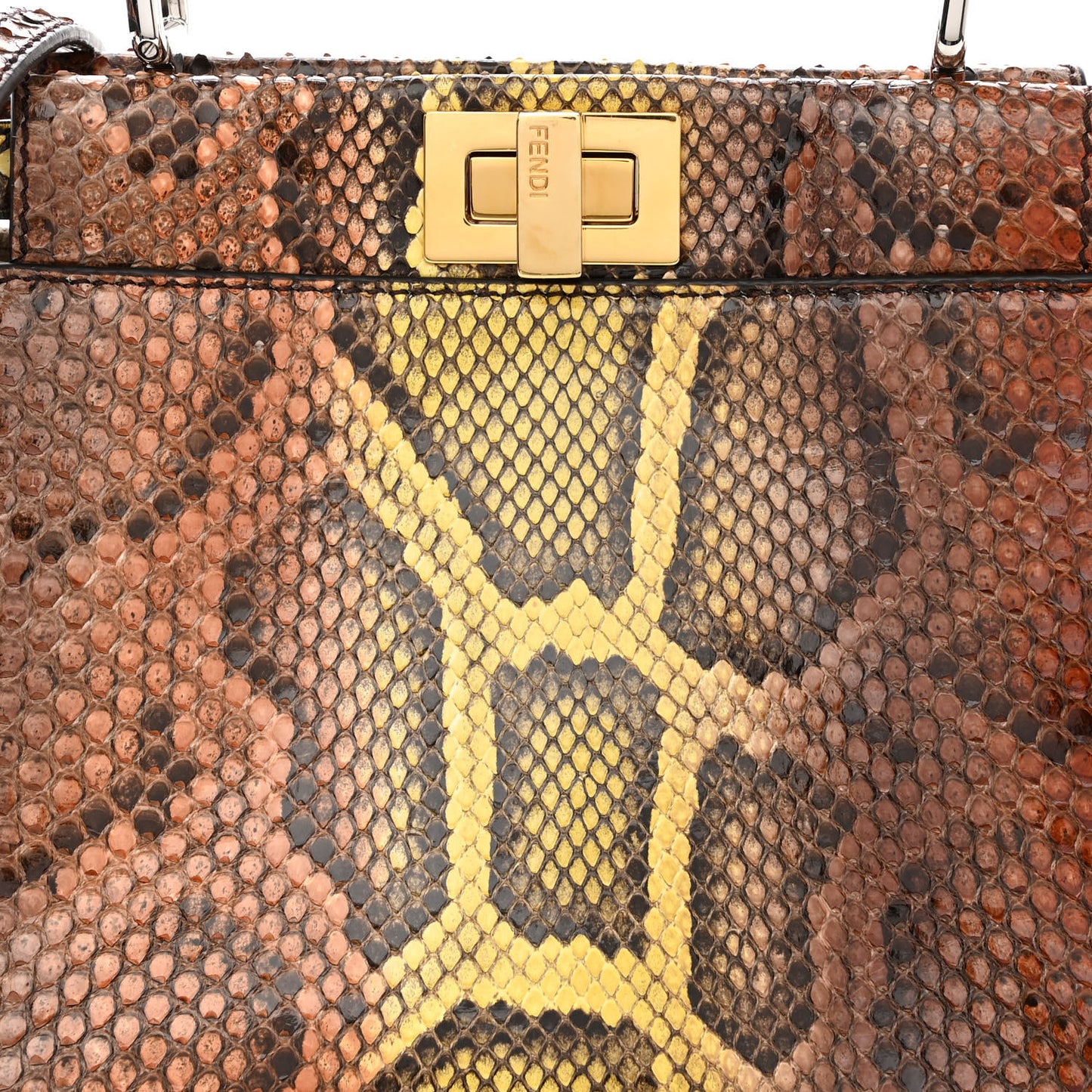 Snakeskin Mini Peekaboo Iconic Satchel