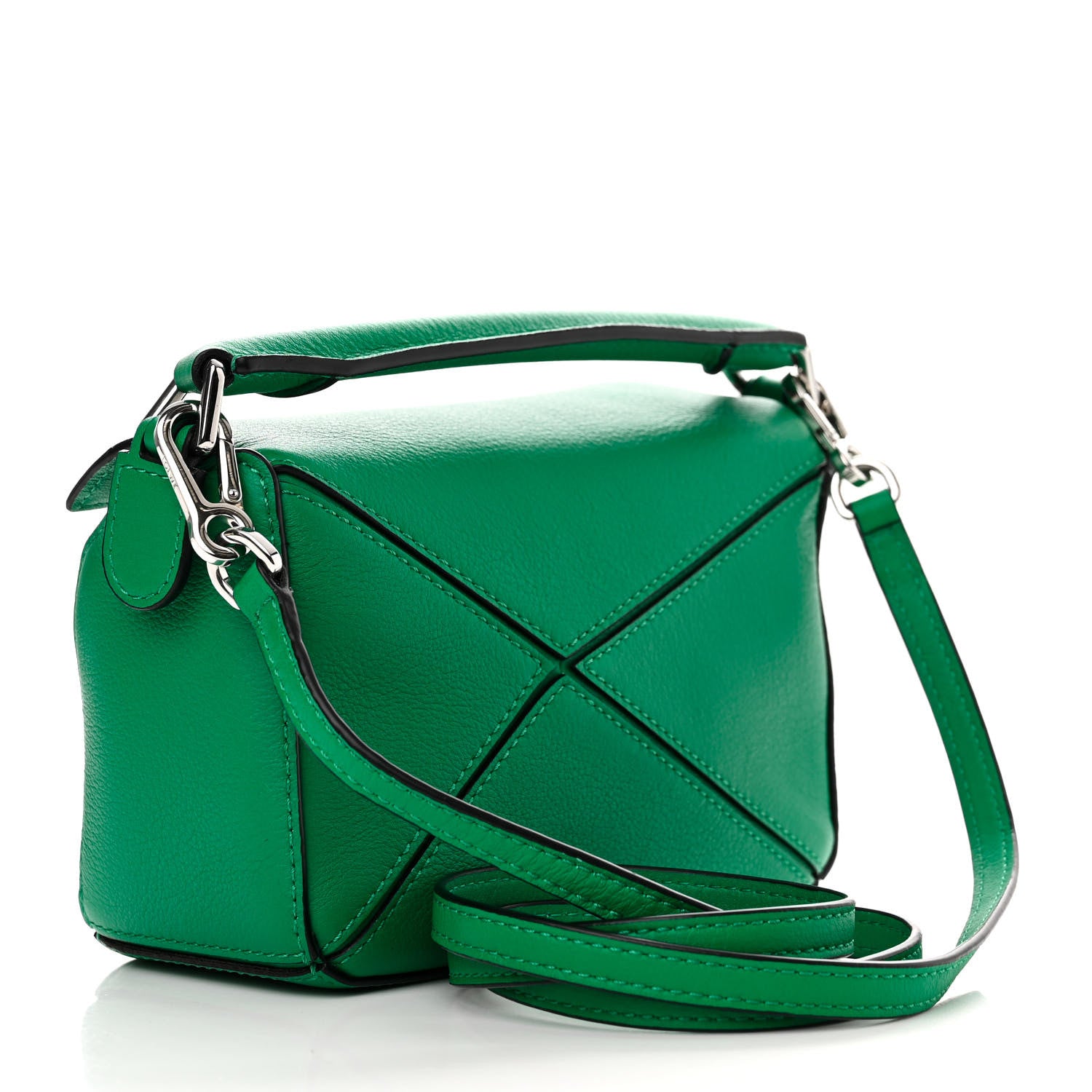 Loewe Calfskin Mini Puzzle Bag Jungle Green 3 of 10