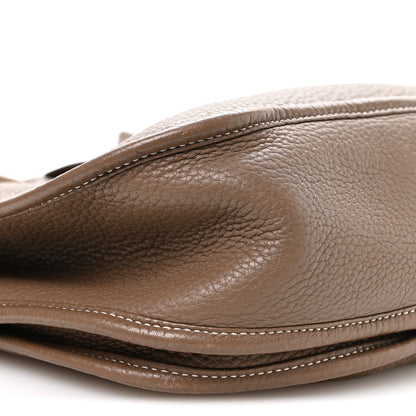 Hermes Taurillon Clemence Evelyne III PM Etoupe 8 of 10