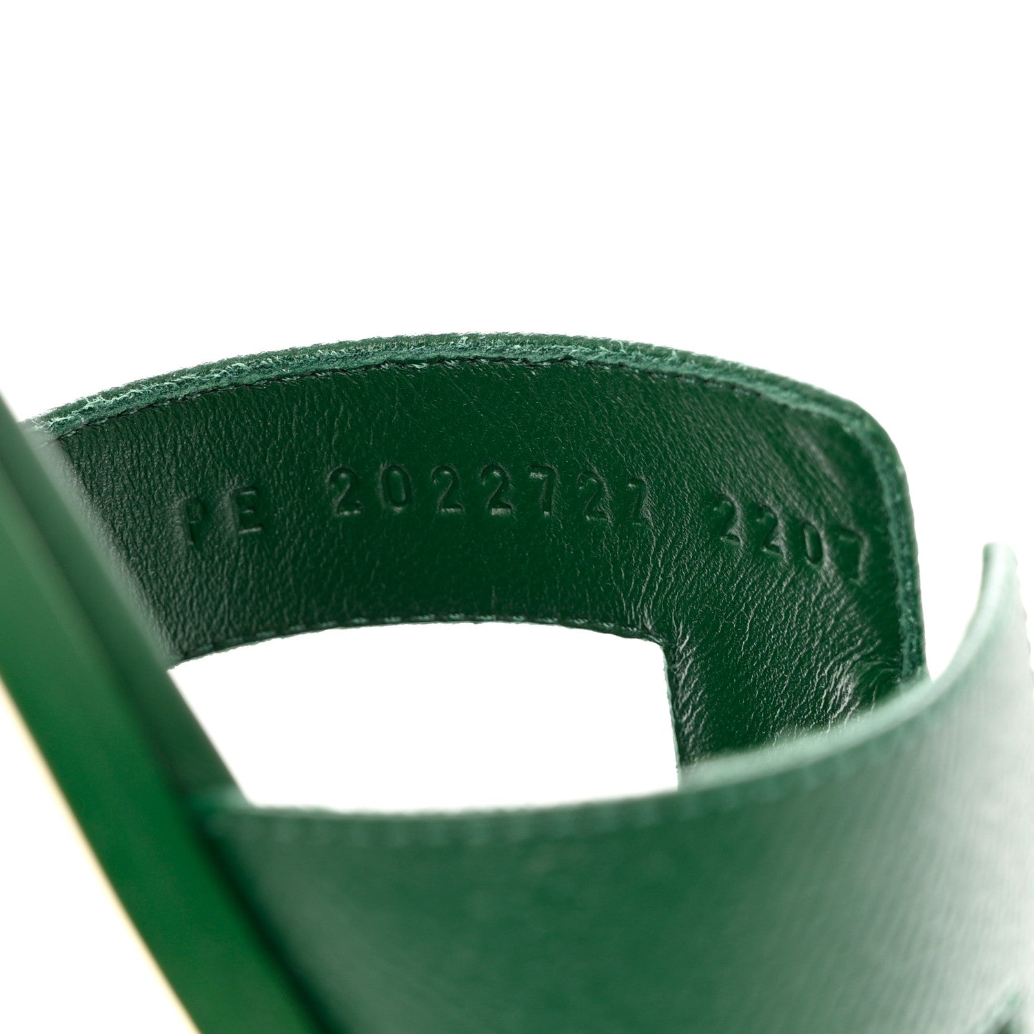 Hermes Epsom Oran Sandals 39 Vert Cactus 6 of 9