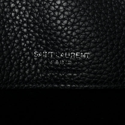 Saint Laurent Grained Calfskin Small Supple Sac De Jour Navy 6 of 12