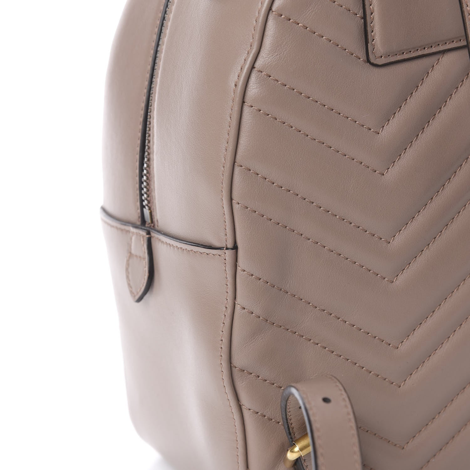 Gucci Calfskin Matelasse GG Marmont Dome Backpack Porcelain Rose 9 of 12