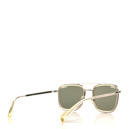 Chanel Metal Pilot Sunglasses 4241 Silver 4 of 9