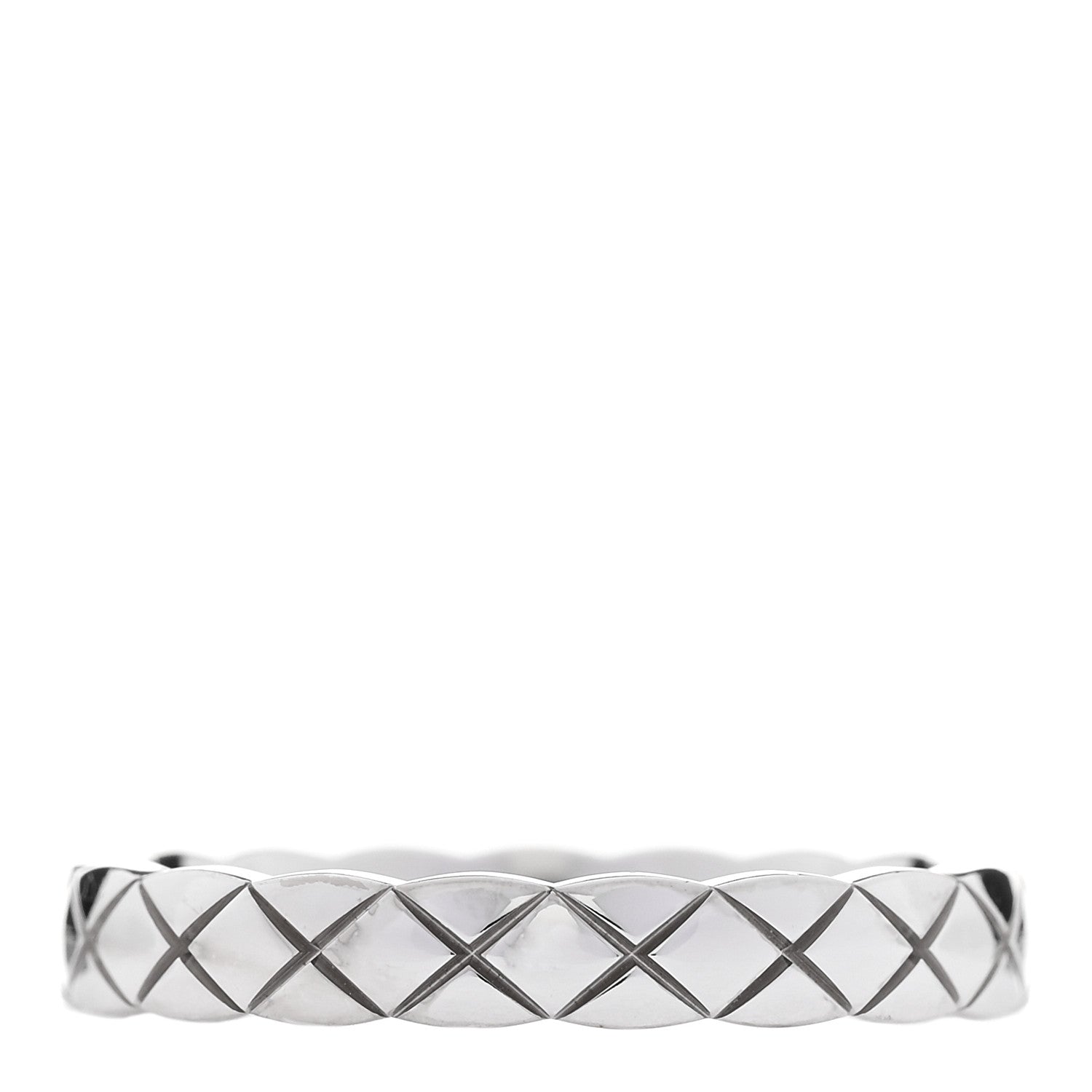Chanel 18K White Gold Mini Coco Crush Ring 55 7.25 3 of 4