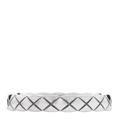 Chanel 18K White Gold Mini Coco Crush Ring 55 7.25 3 of 4
