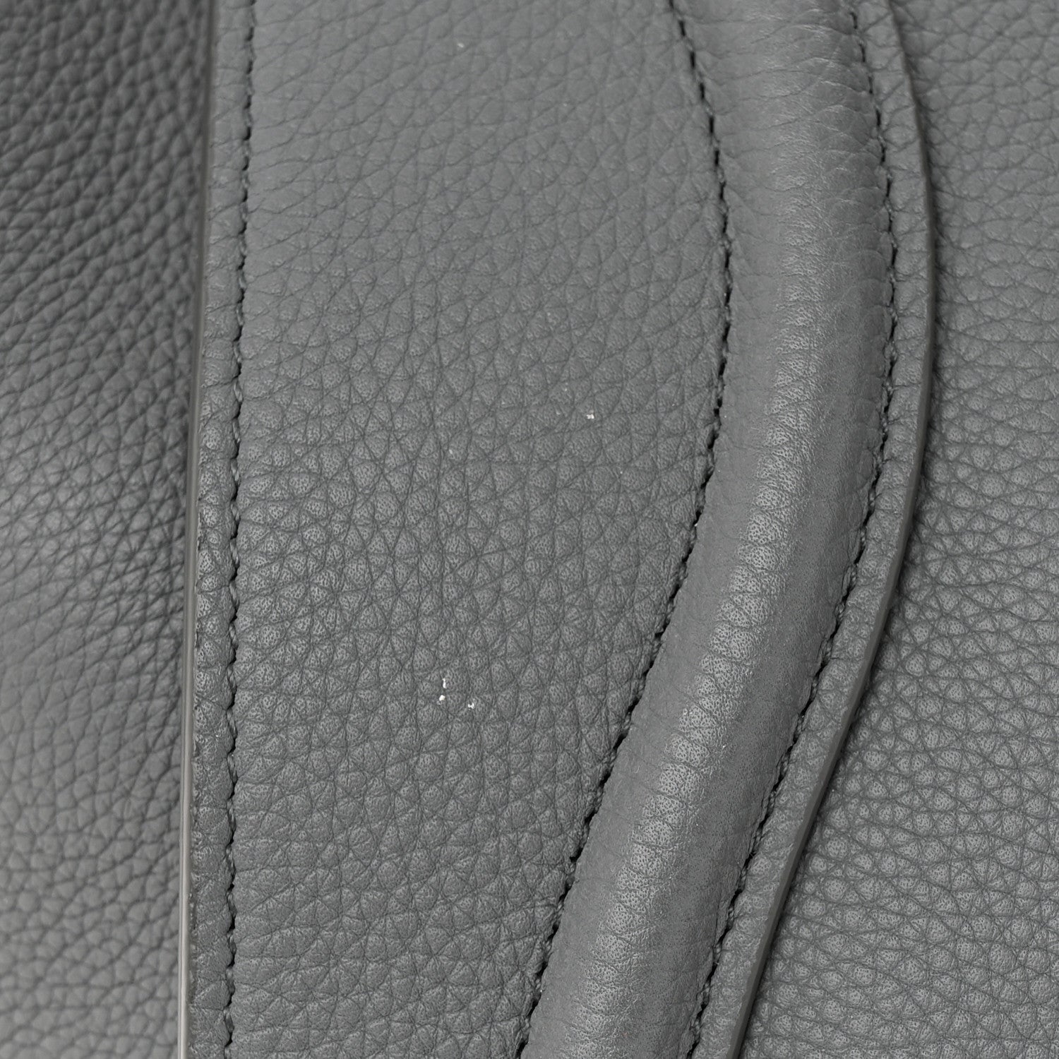 Celine Drummed Calfskin Mini Luggage Kohl 10 of 12