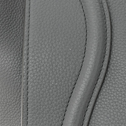 Celine Drummed Calfskin Mini Luggage Kohl 10 of 12