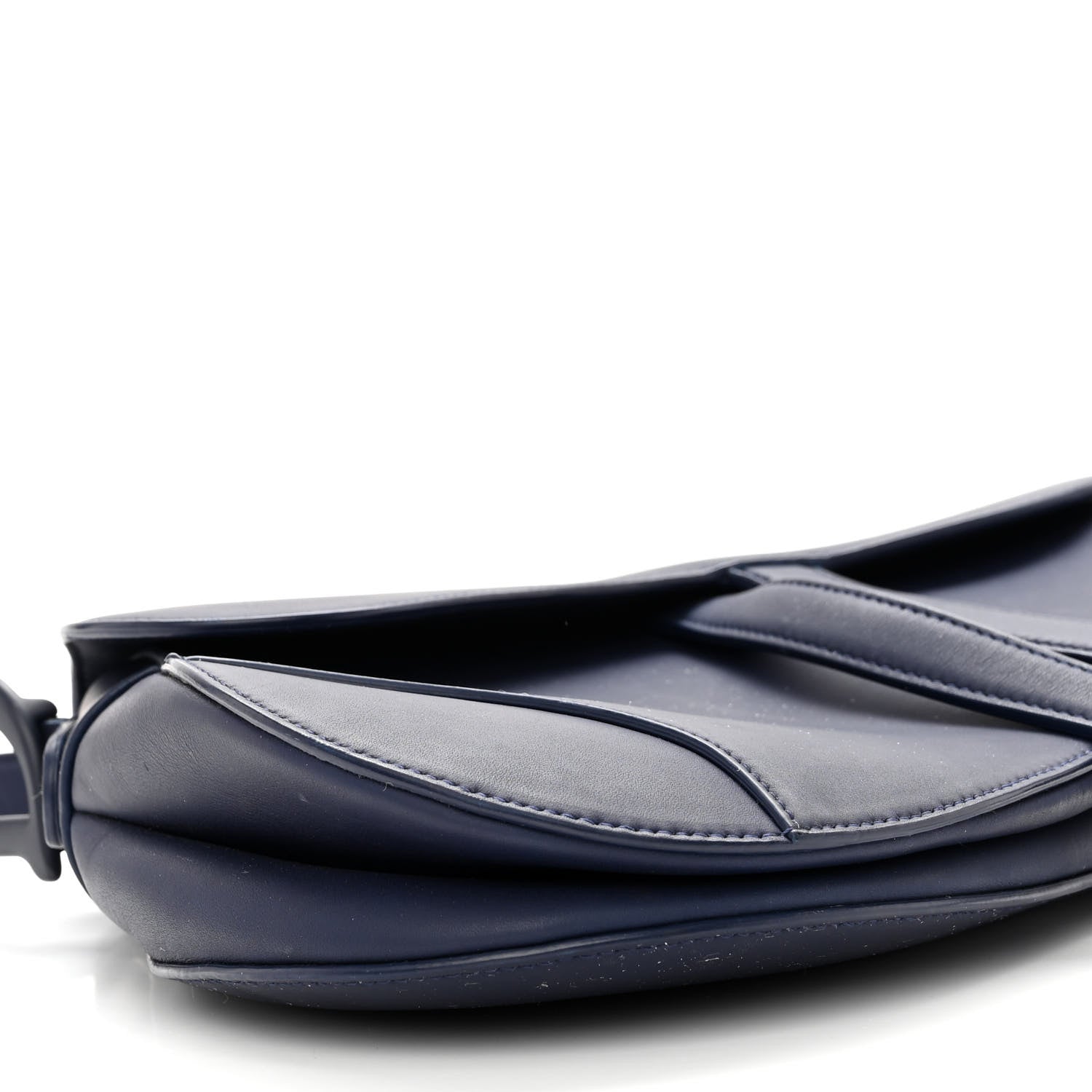 Christian Dior Ultra Matte Calfskin Saddle Bag Blue 9 of 11