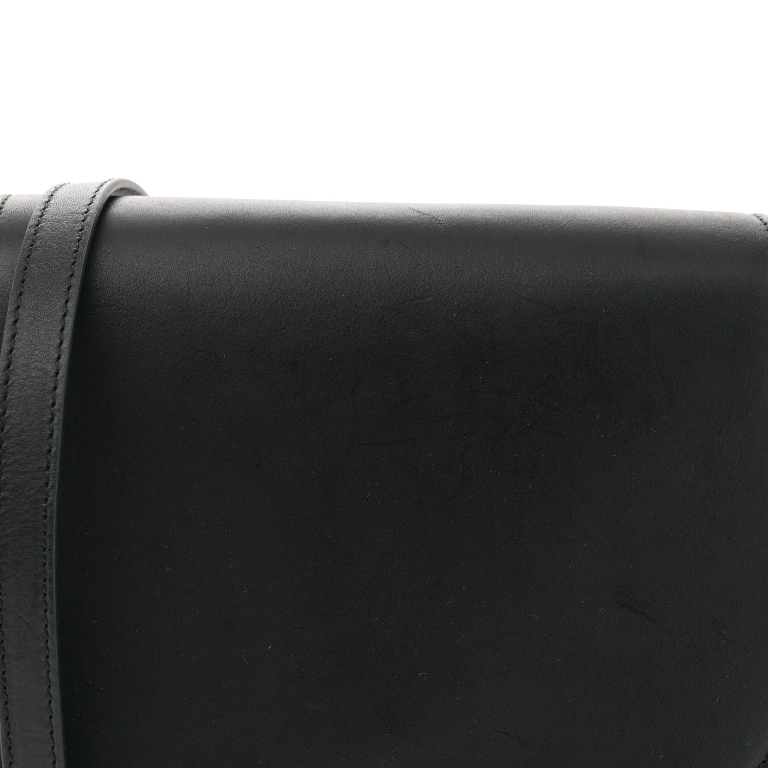 Mansur Gavriel Calfskin Flap Crossbody Bag Black 7 of 9
