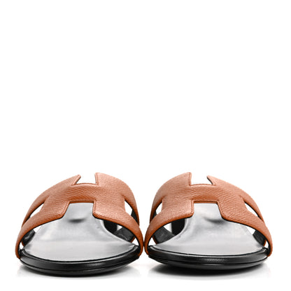 Hermes Epsom Oasis Sandals 37 Gold 3 of 9