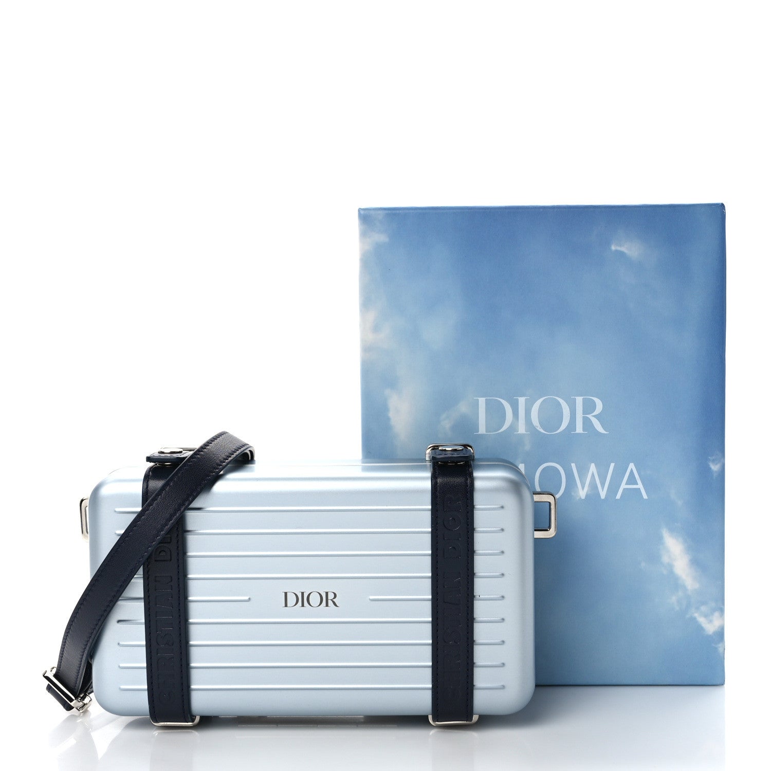 Christian Dior X RIMOWA Aluminum Personal Clutch On Strap Bleu 11 of 11