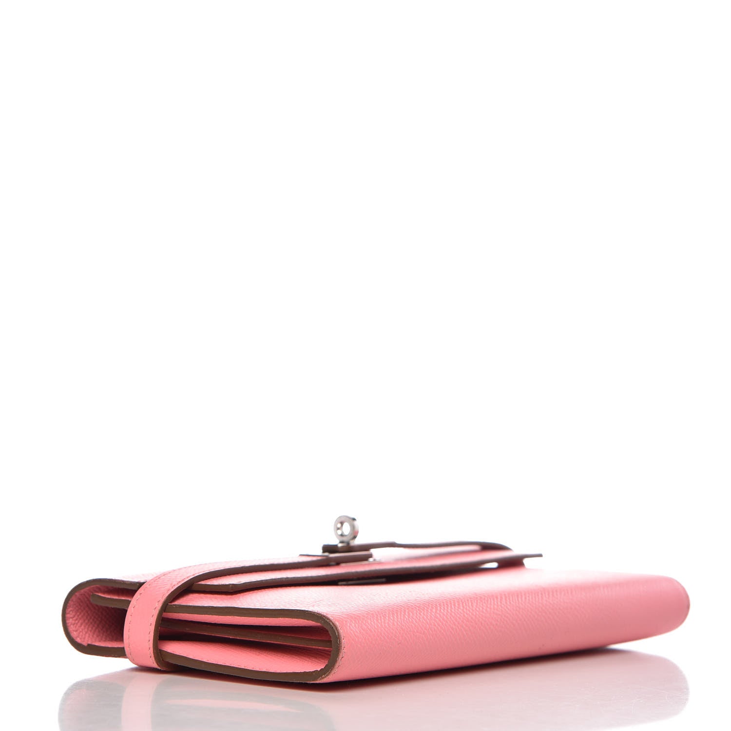 Hermes Epsom Kelly Longue Wallet Rose Confetti 9 of 35
