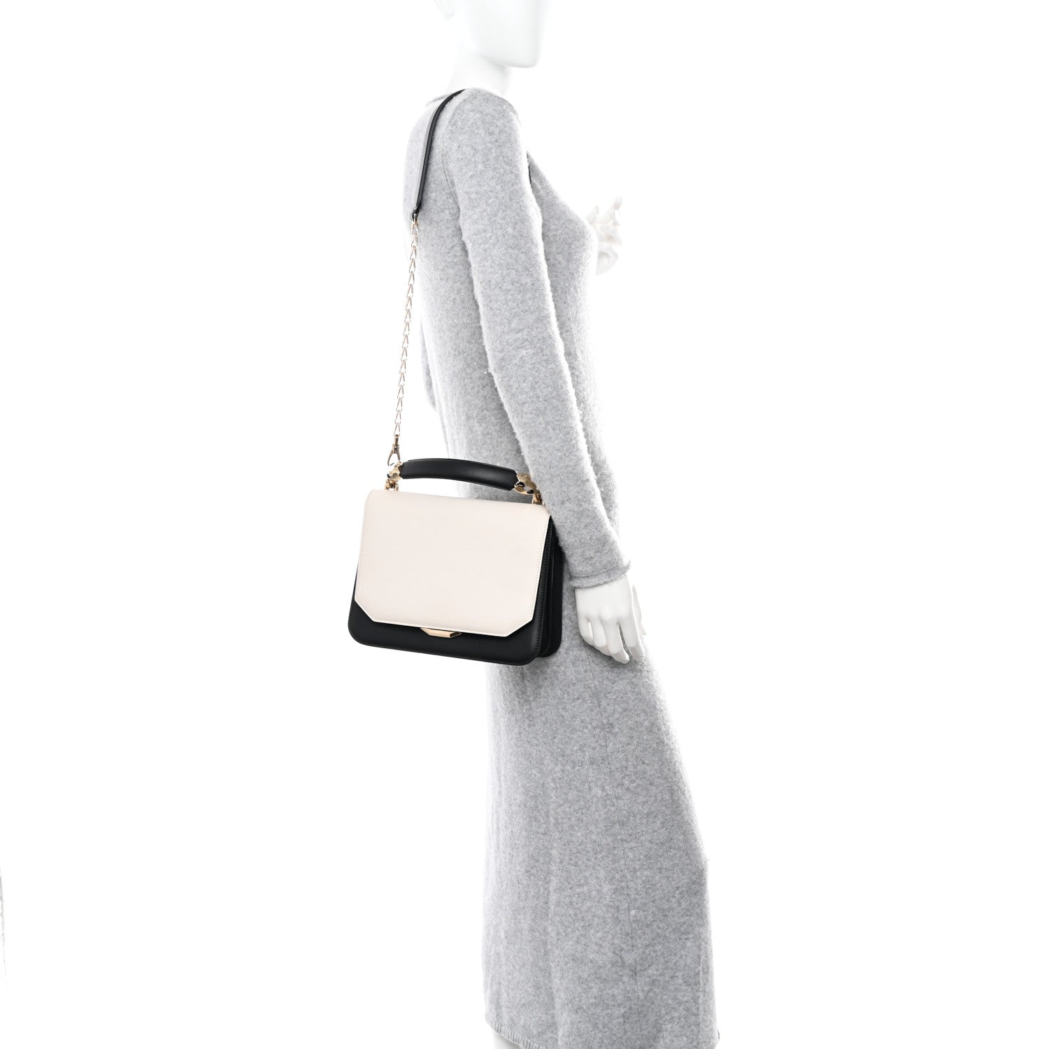 Bulgari Calfskin Serpenti Hypnotic Black White Agate 2 of 10