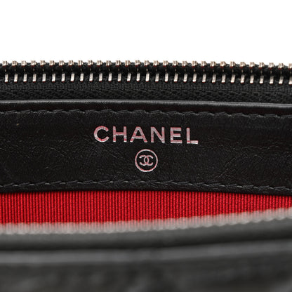 Chanel Aged Calfskin Quilted Small Gabrielle Clutch With Chain Black 7 of 11