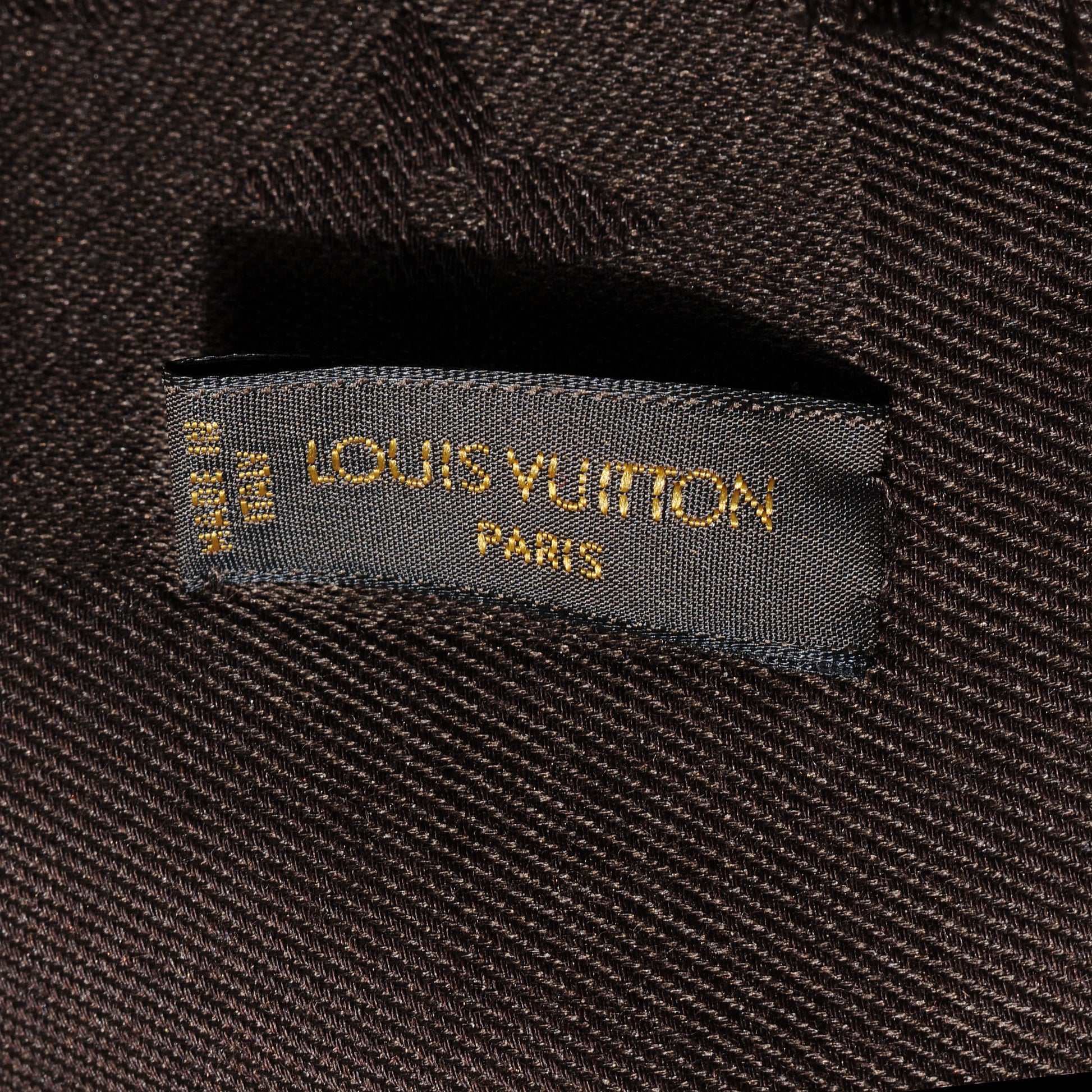 Louis Vuitton Silk Wool Monogram Denim Shawl Chocolate 5 of 6