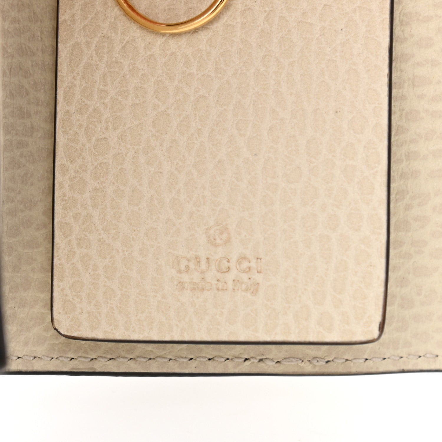 Gucci Dollar Calfskin GG Supreme Monogram GG Marmont 6 Key Holder Case Mystic White Beige Ebony 6 of 8