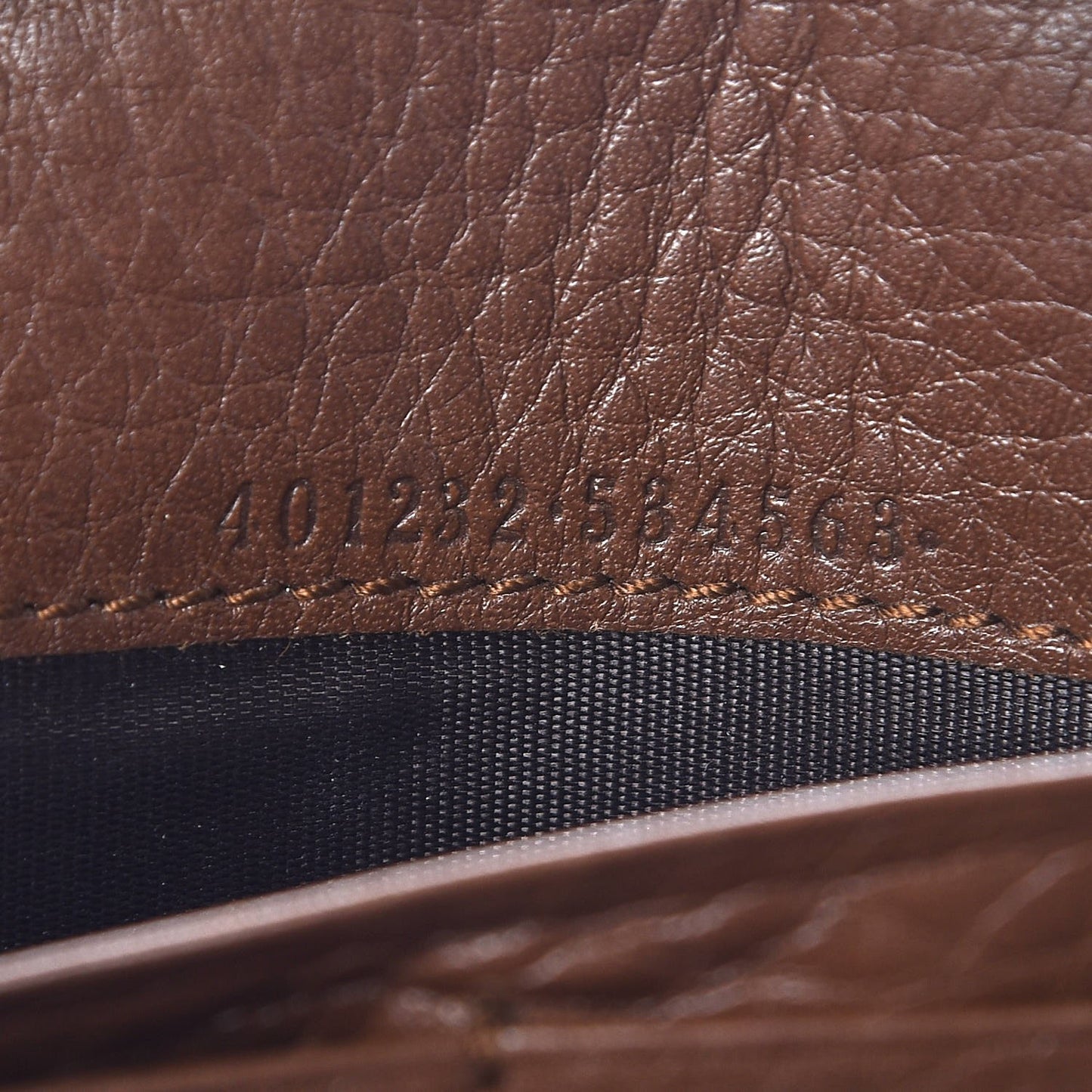 Cellarius Calfskin GG Marmont Chain Wallet Nut Brown