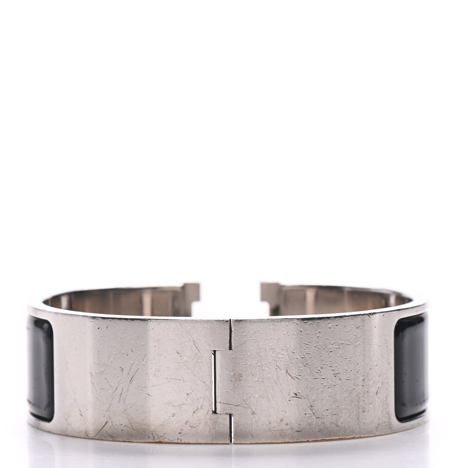 Hermes Enamel Wide Clic Clac H Bracelet PM Black 3 of 9
