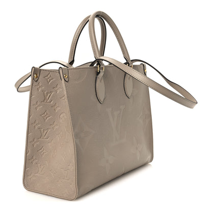 Louis Vuitton Empreinte Monogram Giant Onthego MM Tourterelle 3 of 9