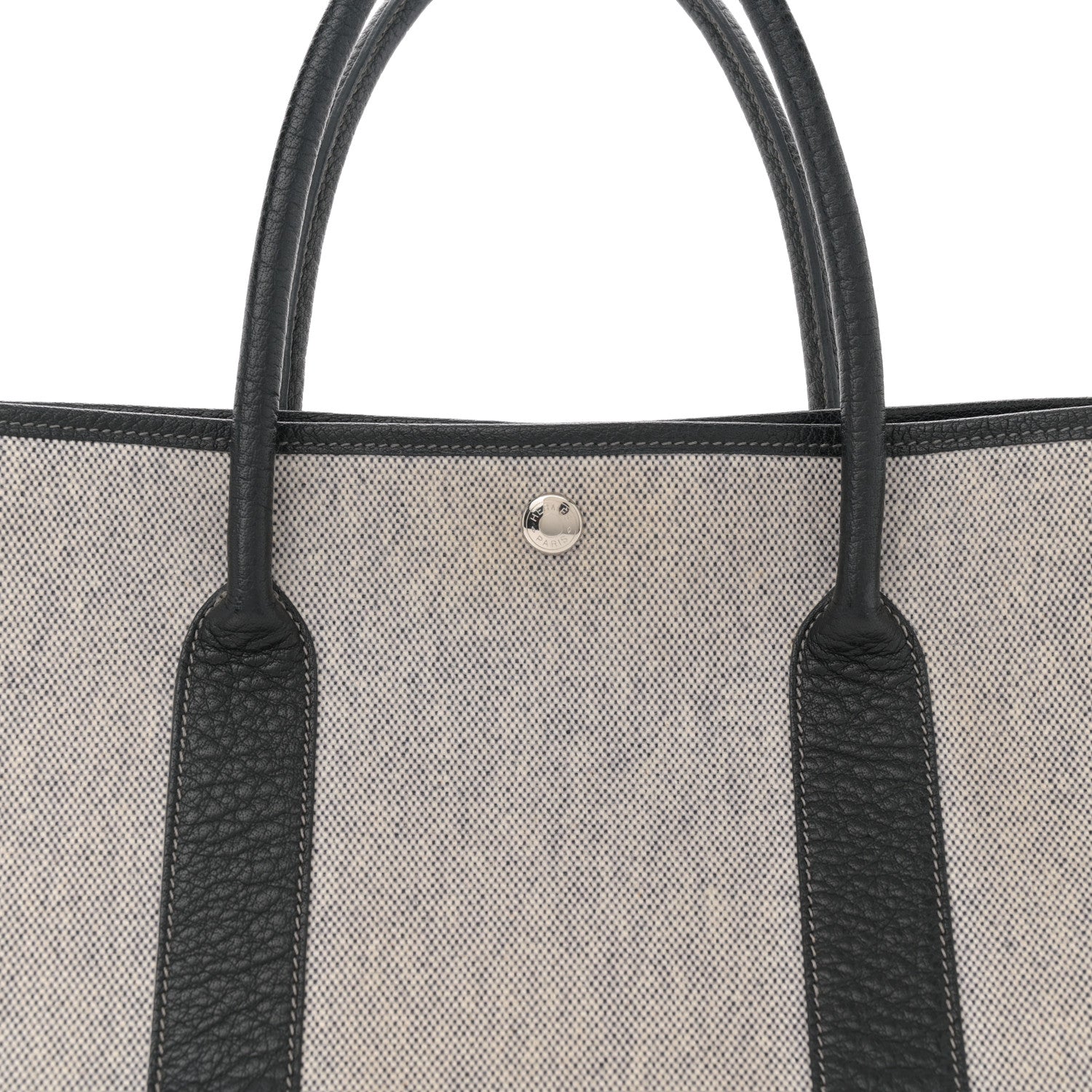 Hermes Buffle Skipper Toile Garden Party 36 MM Tote Black 8 of 12