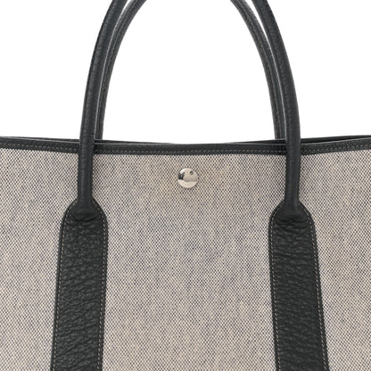 Hermes Buffle Skipper Toile Garden Party 36 MM Tote Black 8 of 12