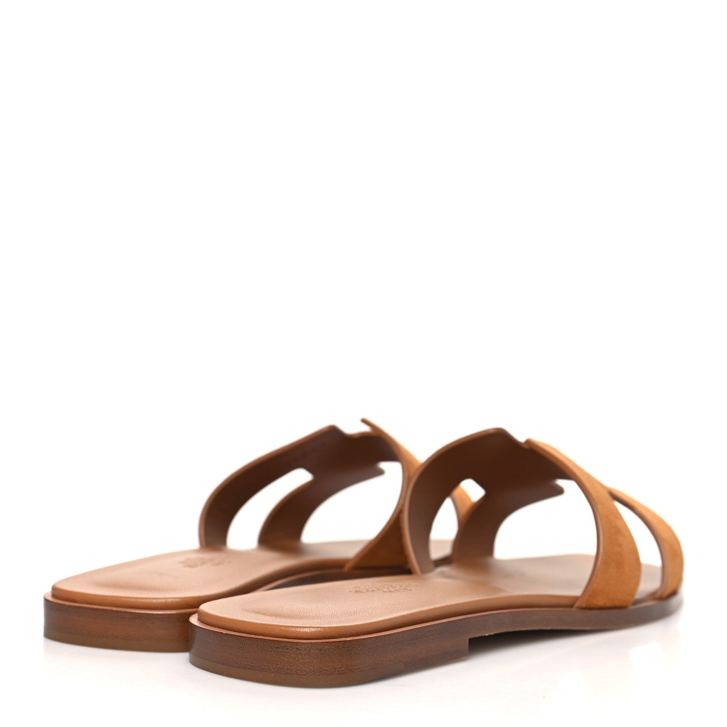Hermes Suede Goatskin Oran Sandals 38 Naturel 4 of 8