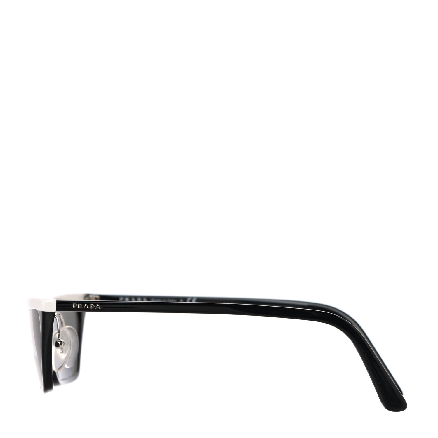 Prada Catwalk Sunglasses SPR 19U Black White 2 of 7