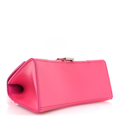 Balenciaga Shiny Box Calfskin Small Hourglass Top Handle Bag Acid Fuchsia 4 of 10