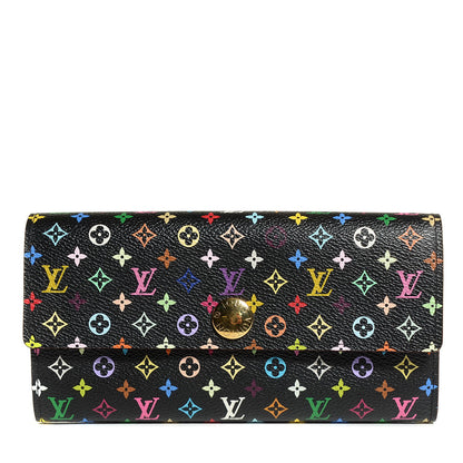 Louis Vuitton Monogram Multicolor Sarah Wallet Black Grenade 1 of 8